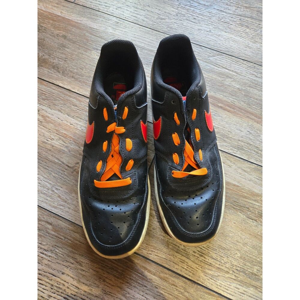 Nike Court Vision Low Black Gradient Men’s Size 10.5 DQ7630-001 Red Orange